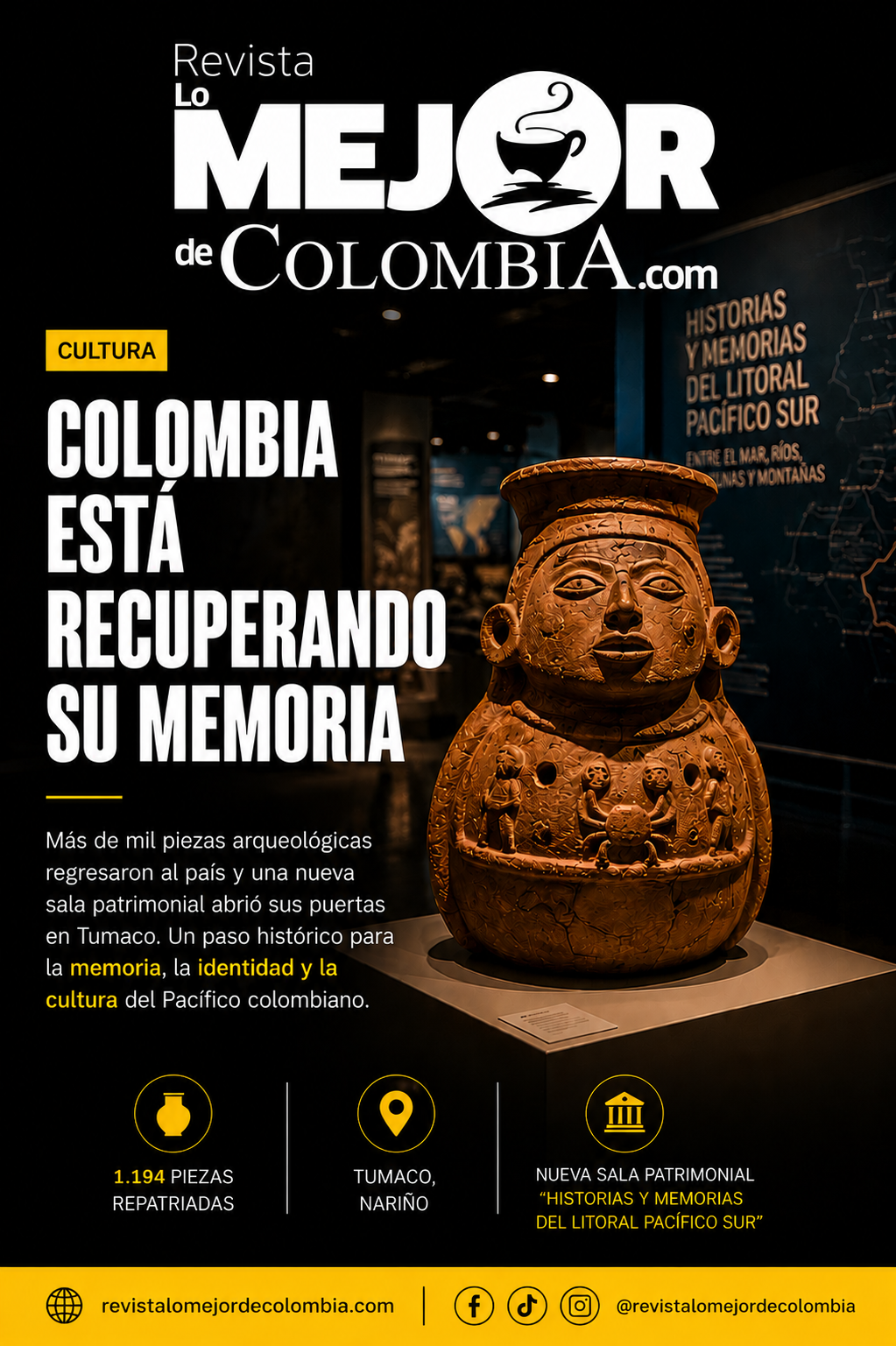 Colombia está recuperando su memoria: el regreso de más de mil piezas arqueológicas marca un momento histórico para la cultura del país