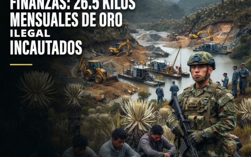 Contundente golpe al Clan del Golfo: Fuerza Pública desarticula gigantesca red de minería ilegal en el río Nechí