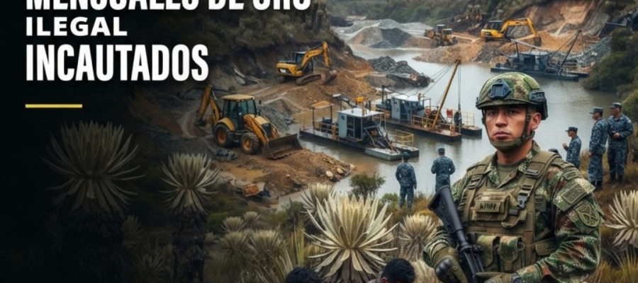 Contundente golpe al Clan del Golfo: Fuerza Pública desarticula gigantesca red de minería ilegal en el río Nechí