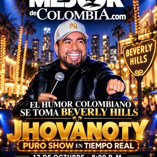 Jhovanoty llega a Beverly Hills con el humor colombiano